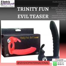 VIBRADOR DOBLE PENETRACION TRINITY FUN EVIL TEASER